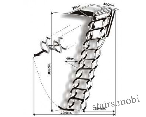 NOZYCOWE LUX вид7 чертеж stairs.mobi